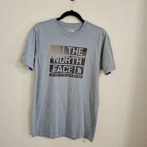 ✅️ The North Face Light Blue Slim Fit T-Shirt | Men's Small
